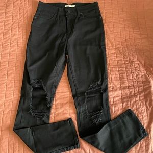 Levis 721 high rise skinny jeans